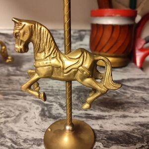 Vintage Solid Brass Horse Decor